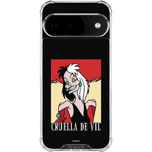 Disney Villains Cruella de Vil Google Pixel 10 Clear Case